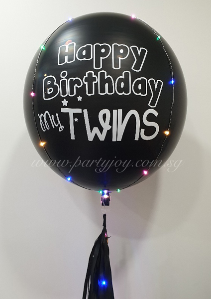 Customize Cute Happy Birthday Orbz Balloon Customize Cute Happy