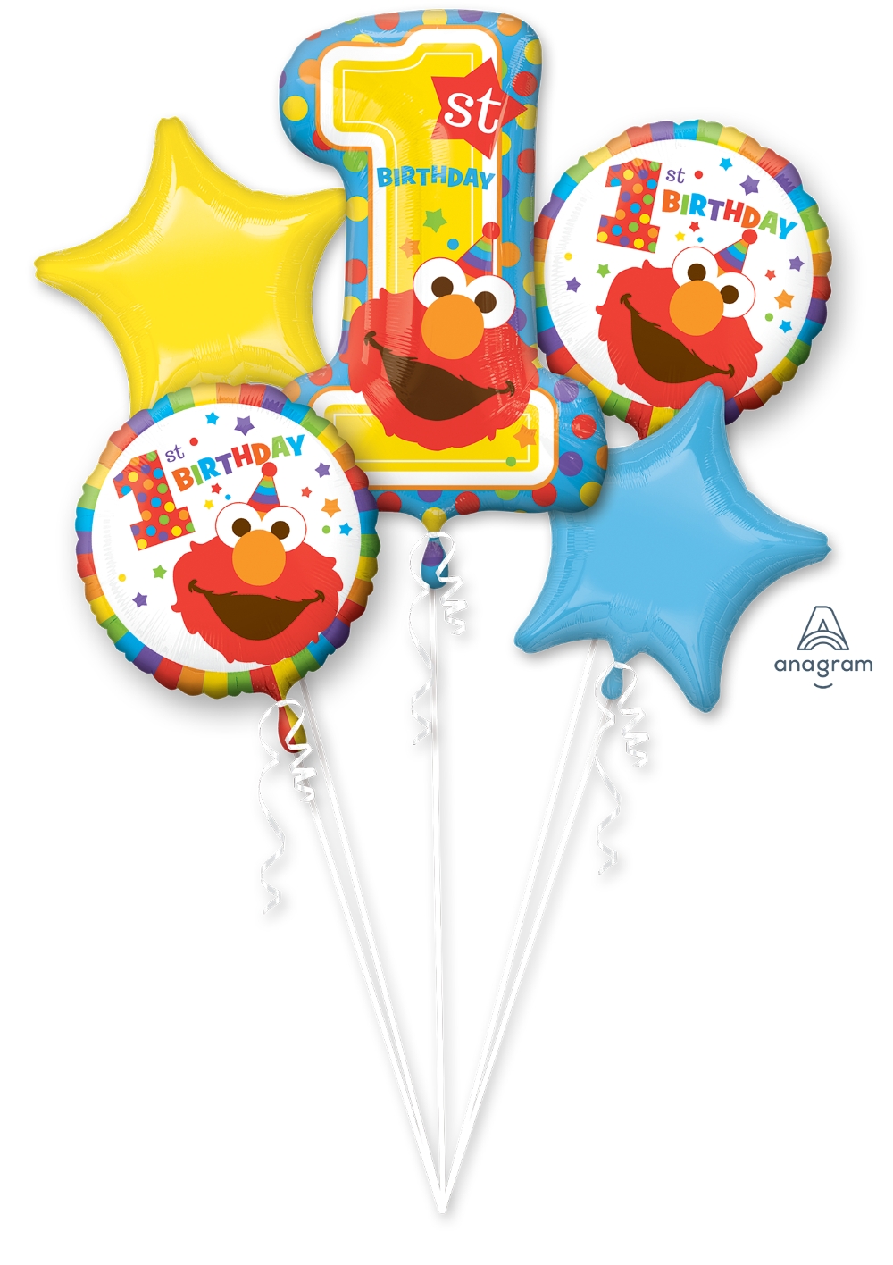 1st Birthday Elmo Balloon Package