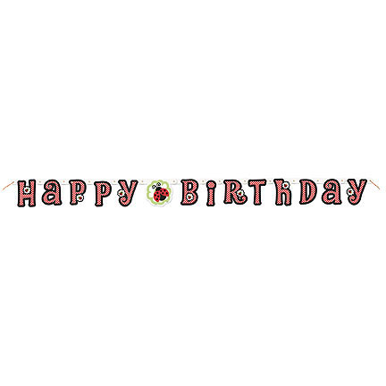 Lady Bug Birthday Jointed Banner