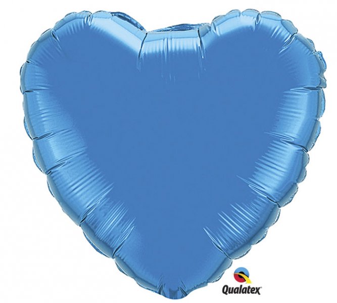 Sapphire Blue Heart Shape Mylar Balloon Sapphire Blue Heart Sha