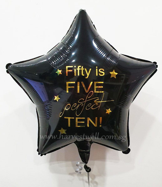 Black Star Customized Balloon Black Star Customized Balloon