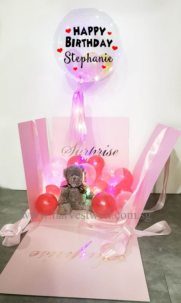 Customize Surprise Balloon Gift Box