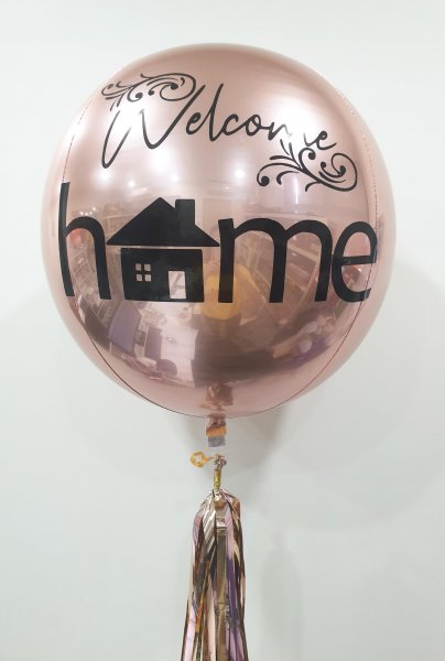 Happy Birthday Welcome Home Customize ORBZ Balloon
