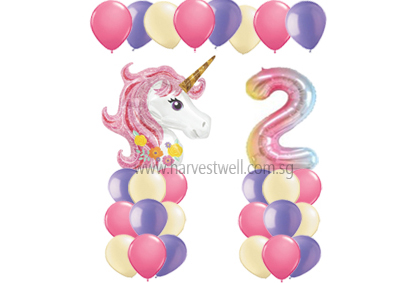 Unicorn Ombre Theme Balloon Value Package [VP-Unicorn Ombre] - $100.00 ...