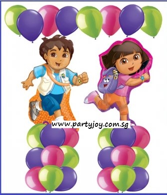 Dora & Diego Balloon Value Package