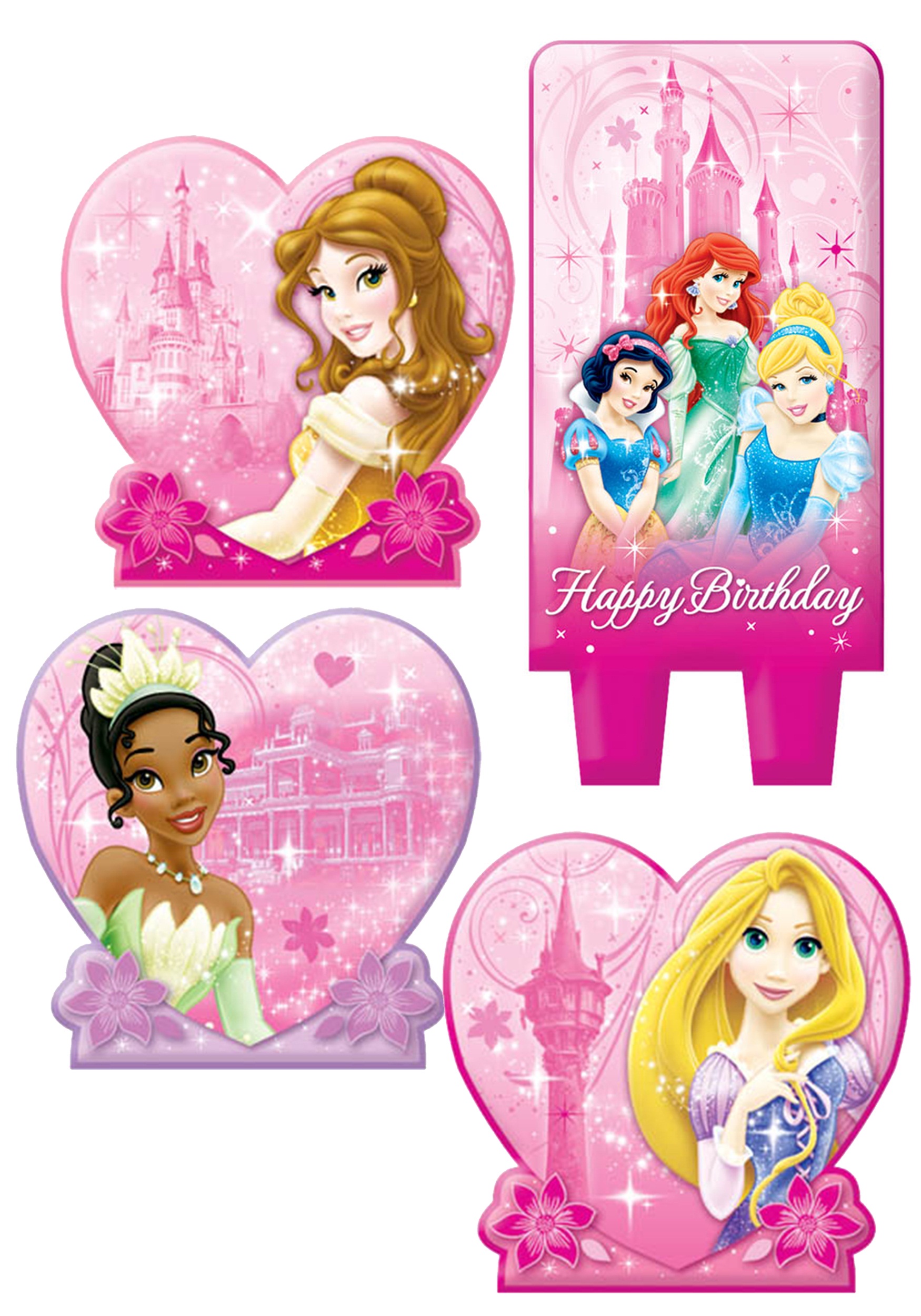 Disney Princess Group Birthday Candle Set