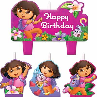 Dora the Explorer Birthday Candle Set